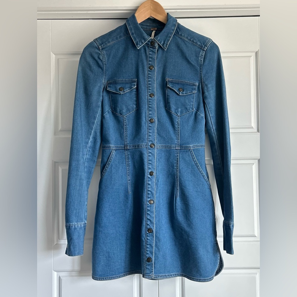 Shirt Dress - Free People Denim